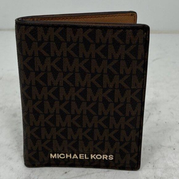 MICHAEL Michael Kors Handbags - Michael Kors Jet Set Travel Passport Case wallet MK Signature